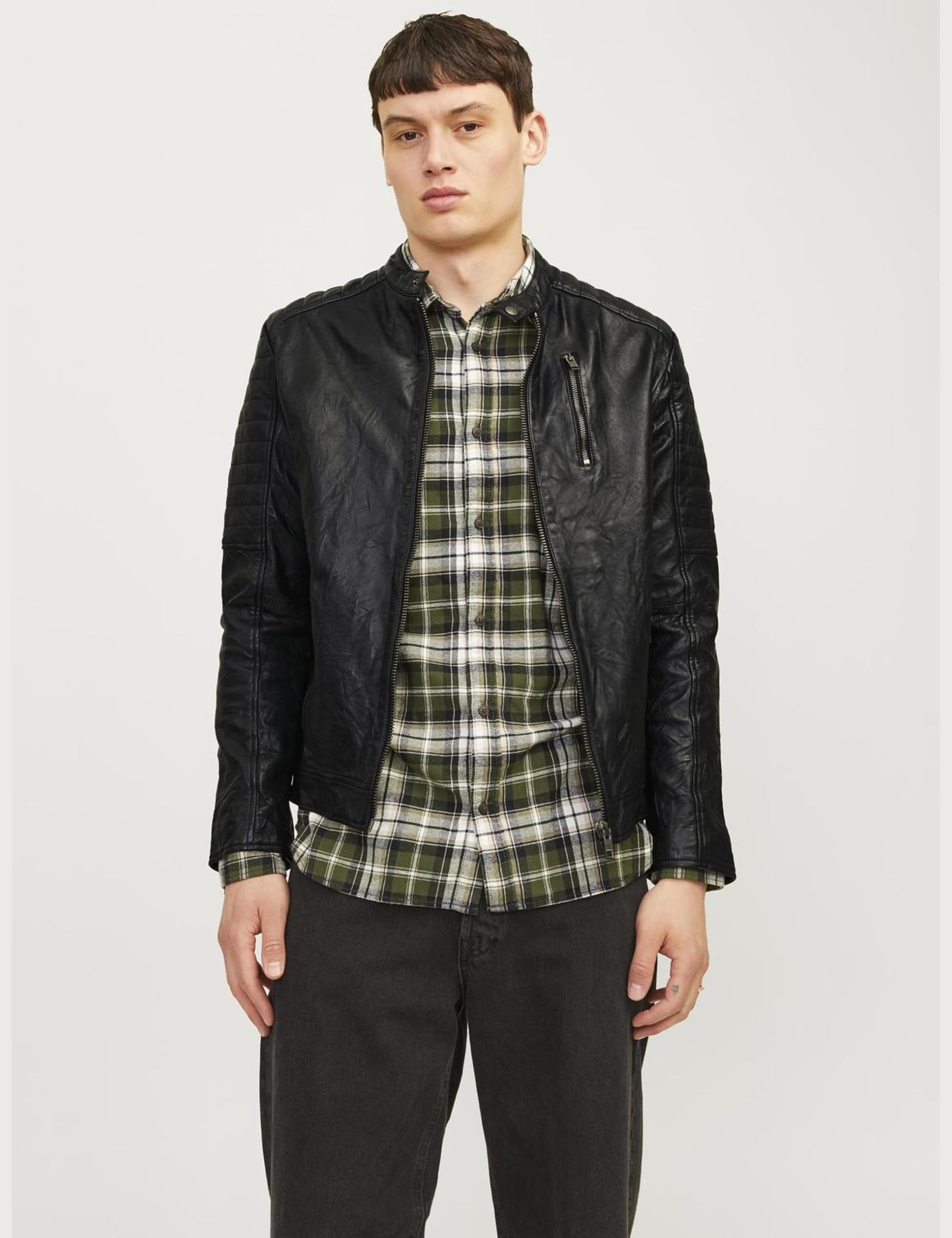 JACK & JONES Leather Jacket Leather Jacket