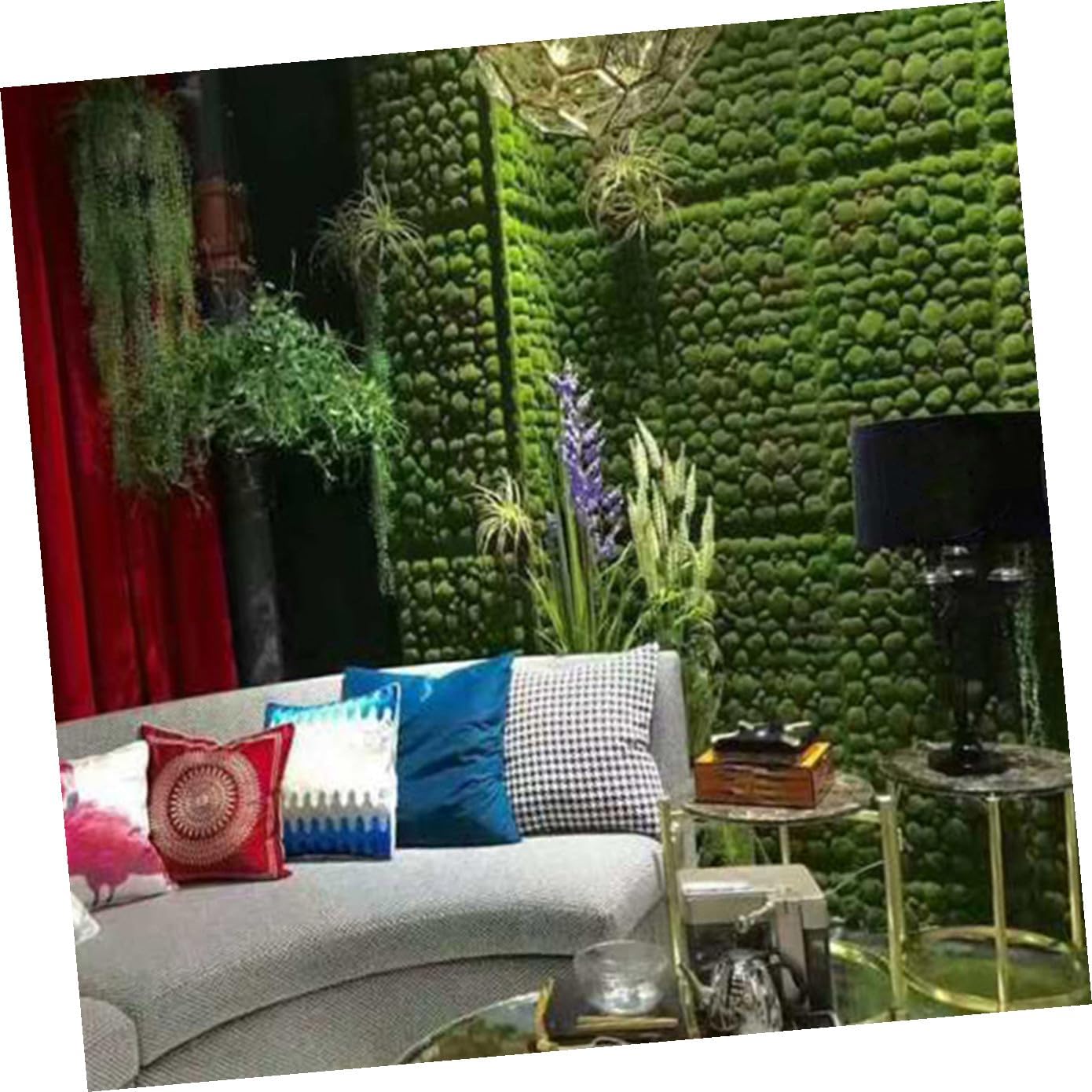 Ipetboom Artificial Moss Turf Pad Fake Moss Pad Realistic Decor for Garden Landscape