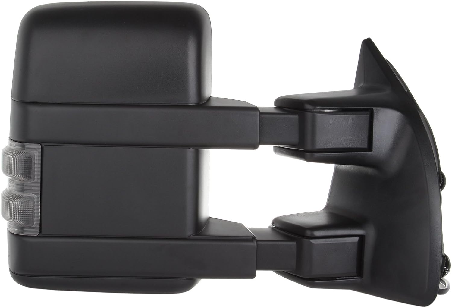 Aintier Towing Mirrors Compatible with 1999-2007 For Ford for F250/for F350/for F450/for F550 Super Duty Tow Mirrors with Power Adjusted Heated LED Turn Signal Width Light Black Housing