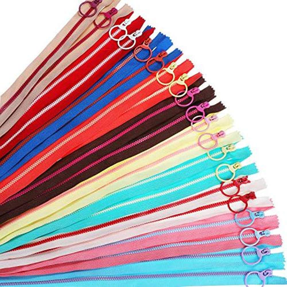 Metalen ritssluiting, 15 cm gekleurde hars ritssluiting retro 10 stuks kleurrijke coil ritsen voor kleermakers naaien handwerk tas kledingstuk 10 kleuren