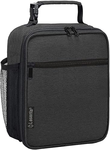 LESENTA Lonchera para hombres y mujeres adultos, pequeña bolsa de almuerzo aislada para oficina, senderismo, lonchera portátil reutilizable
