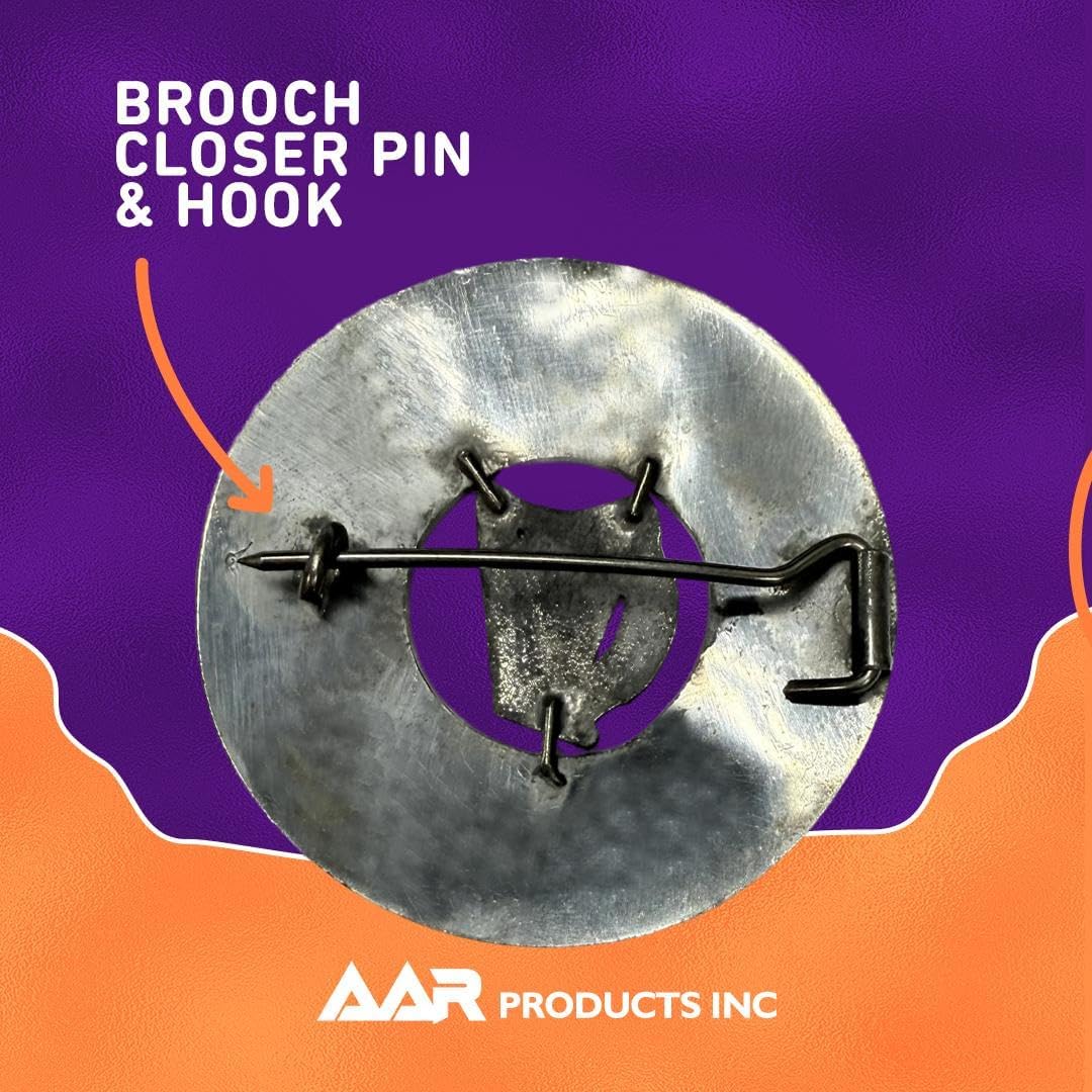 AAR Men,s Scottish Thistle Kilt Brooch Fly Plaid Antique Finish 3" (7cm) diameter T - Image 6