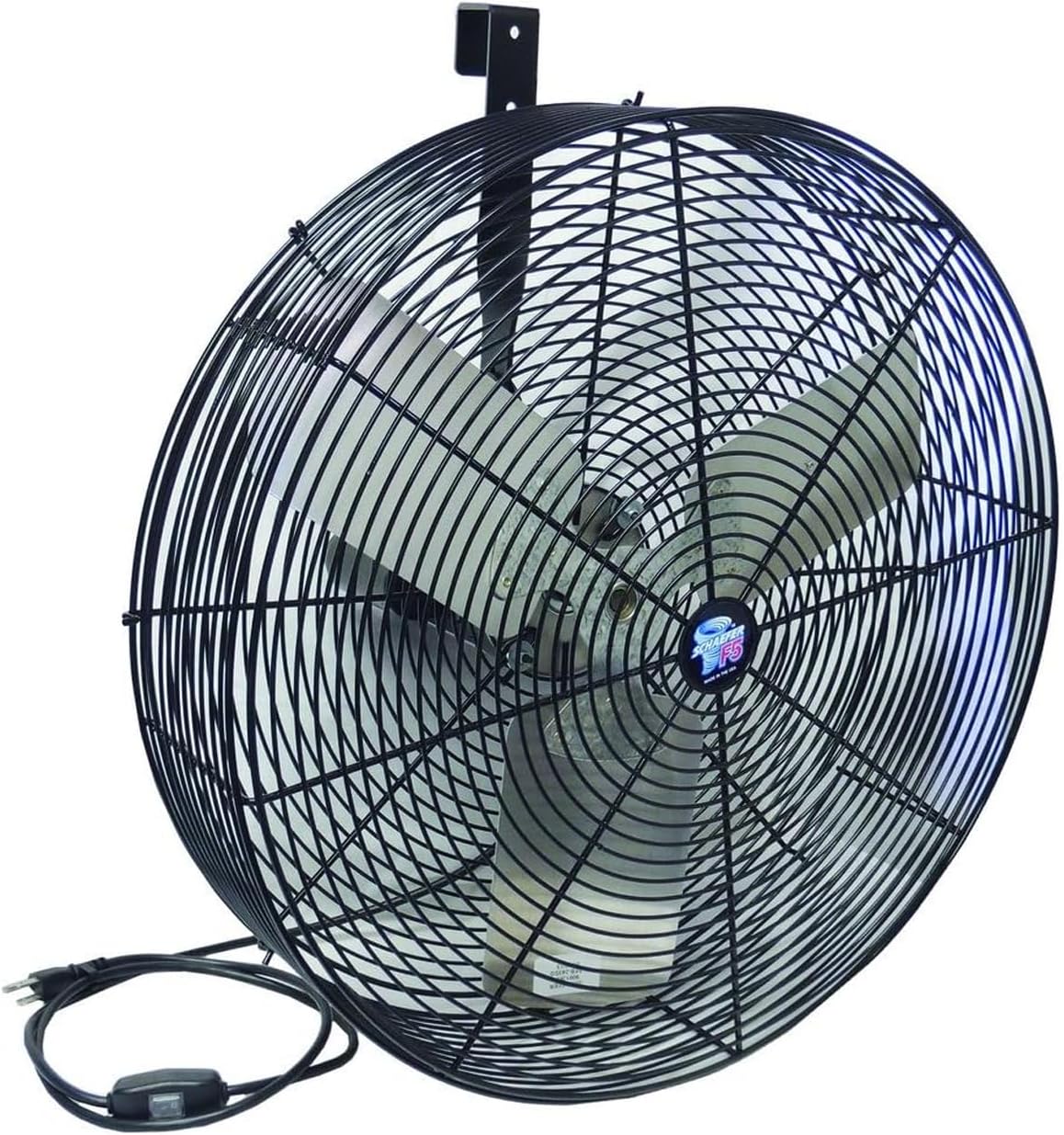 Schaefer F5-24 24” Versa-Kool Fan High Velocity — Heavy Duty Livestock Wall Mounted Circulation Fan for Patio, Greenhouse, Workstation & Industrial