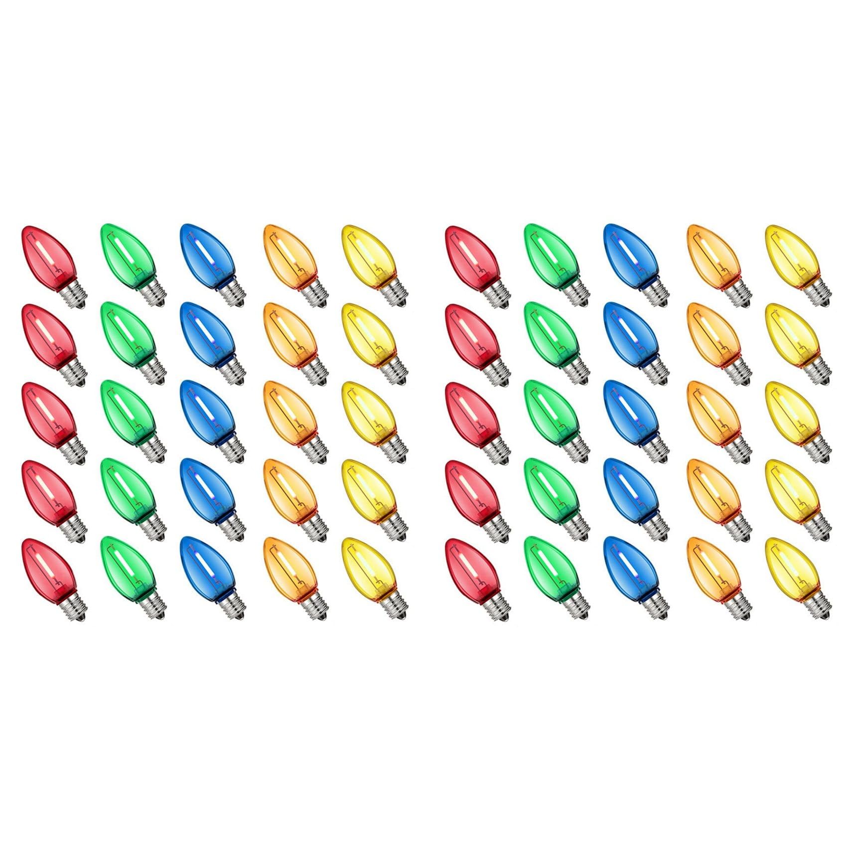 Ampoules LED colorées plastique fini le verre brisé dans le jardin