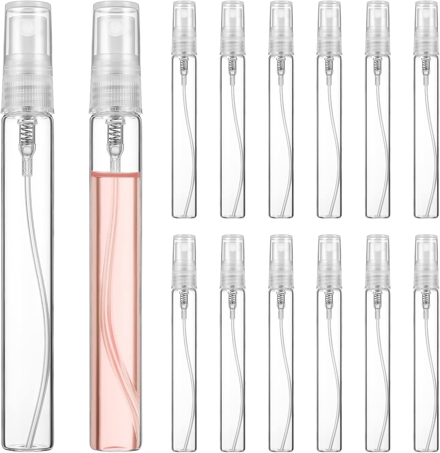 Healifty 30 Pcs Glass Spray Bottles for Travel,10Ml Mini Travel Bottle,Empty Mini Spray Bottles for Cleaning Travel Essential Oils Perfume