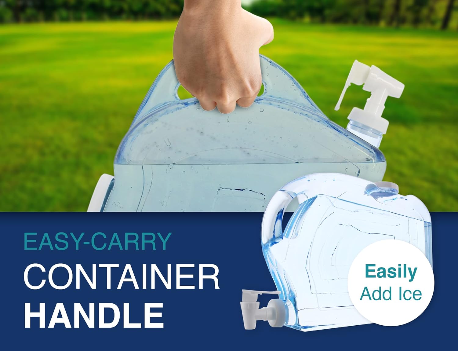 Arrow Home Products Ultra Slimline Drink Dispenser for Fridge, 1.25 Gallon - Plastic Beverage Dispenser with Spigot for Easy Dispensing - BPA Free Clear Plastic - Convenient Handle, Easy-Pour Spout - Image 5