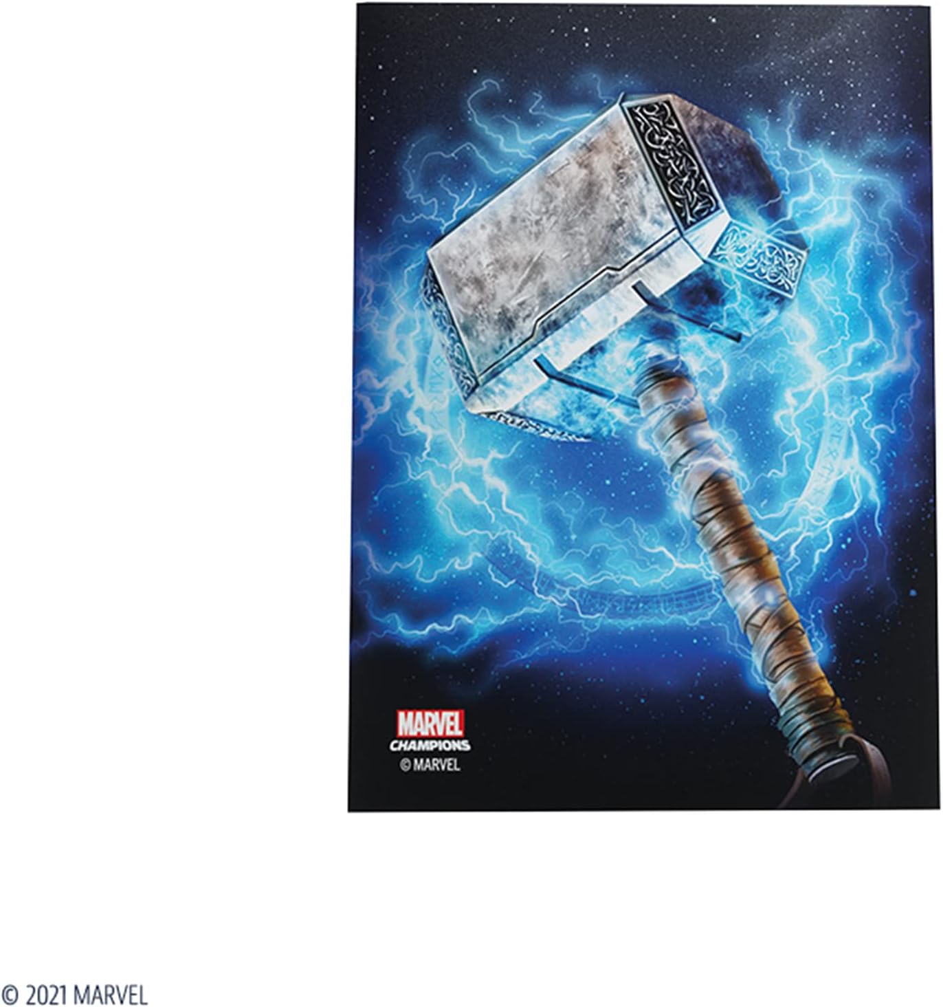 Marvel Champions The Card Game Official Thor Art Sleeves - Pack of 50 Art Sleeves and 1 Clear Sleeve - Card Game Holder - Designed for Use with TCG and LCG Games - Made by Fantasy Flight Games
