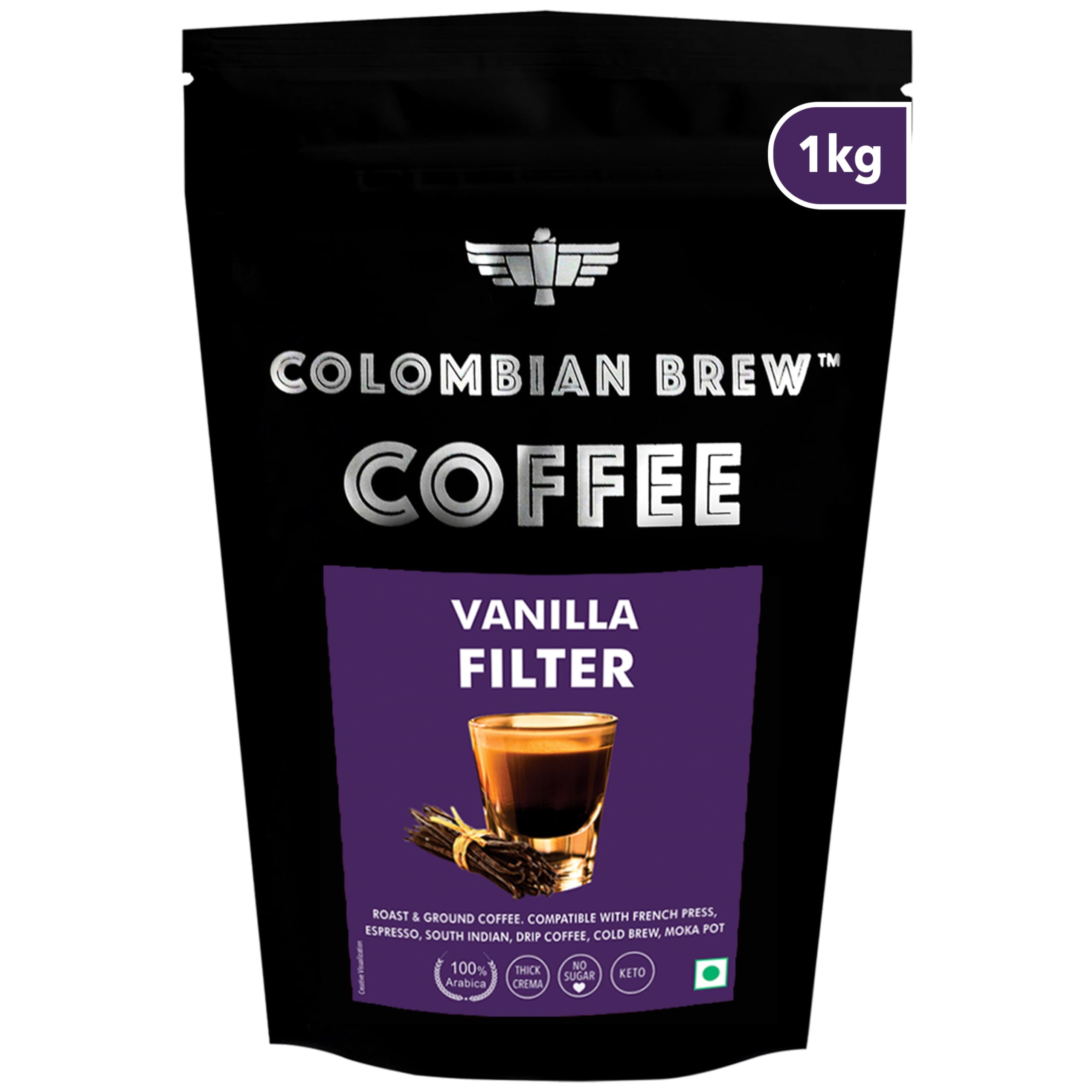 See full amazon price history chart for Colombian Brew Vanilla Filter Coffee Powder, Arabica Roast & Ground, 1kg Colombian Brew Vanilla Filter Coffee Powder, Arabica Roast & Ground, 1kg (B086L5D5T3) Amazon Price History, Amazon Price Tracker
