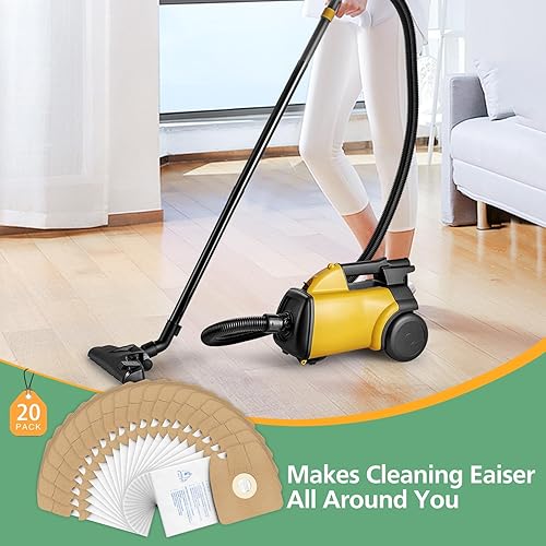 Miniatura 4 de Paquete de 20 bolsas de vacío estilo MM compatibles con aspiradoras Eureka Style MM Eureka Mighty Mite serie 3670 y 3680, sustituye a la pieza #