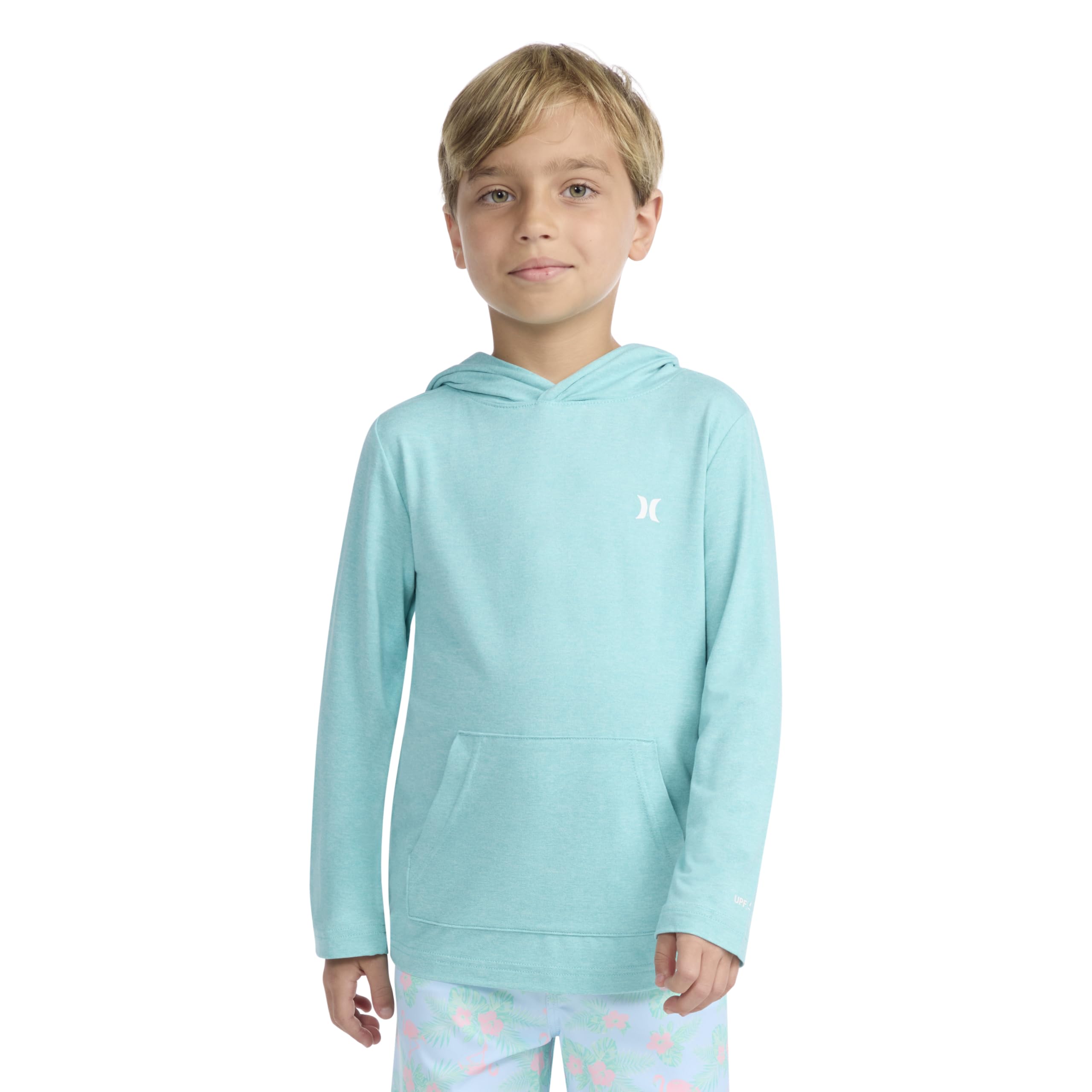 Hurley Camicia da Bagno a Maniche Lunghe con Cappuccio UPF 50+ Rash Guard