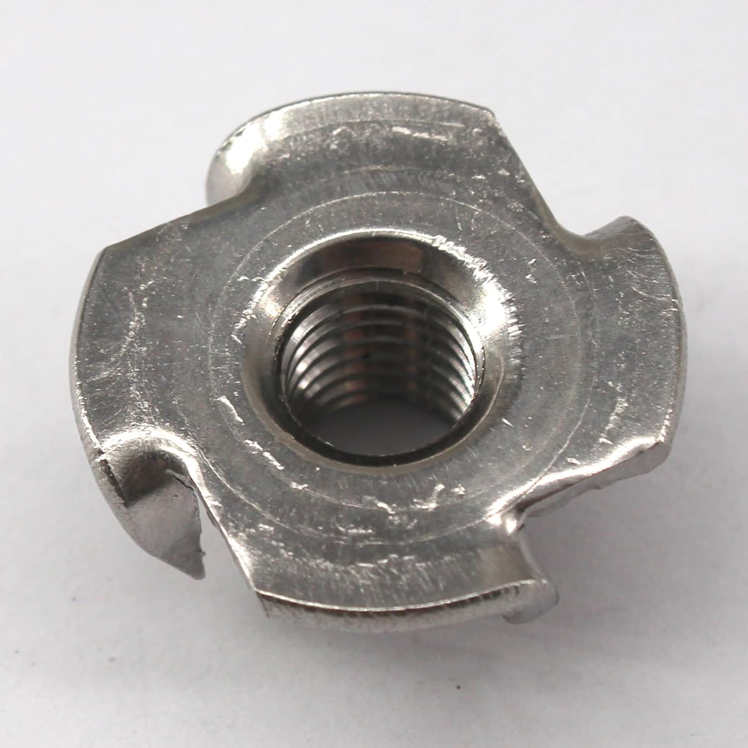 (50 Pieces) M10 Solid 304 Stainless Steel T Nut Four Claws Threaded Inserts