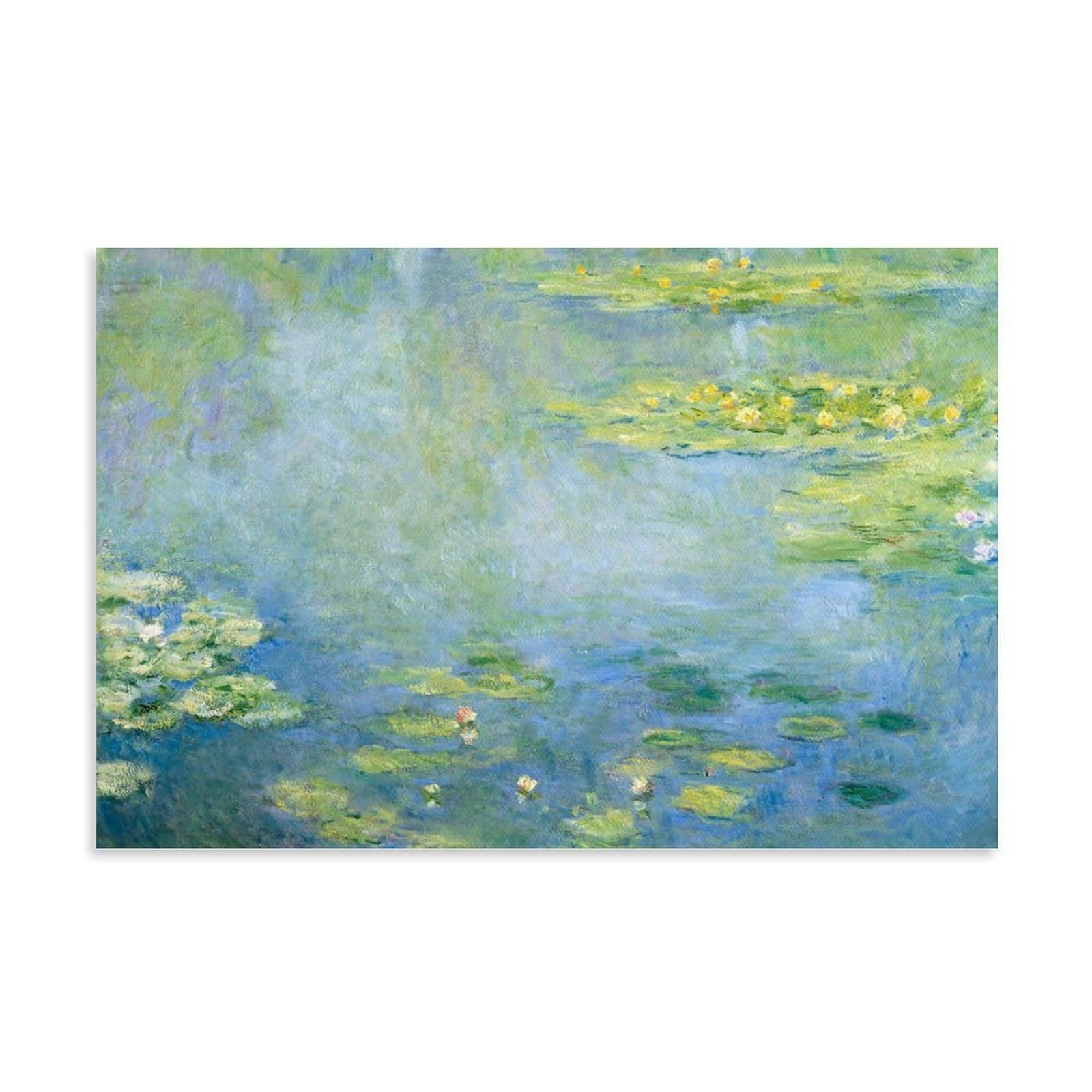 HOANGJUN Water Lilies (3) Poster Claude Monet Canvas Print Impressionist Lily Pond Wall Art Poster, Home Decoration Painting ; Unframe; 24x36inch(60x90cm)