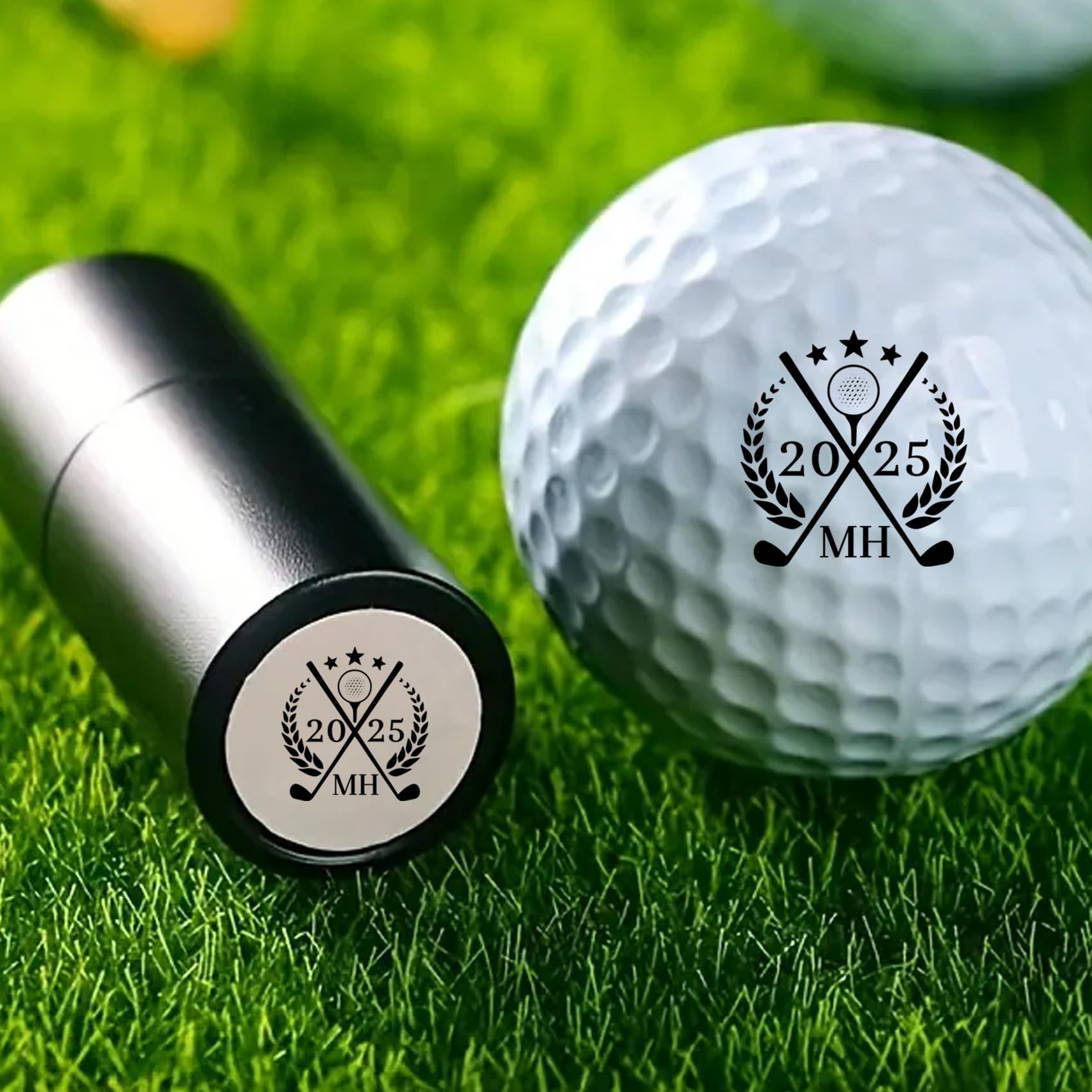 Timbro Palline Da Golf Pennarello Autoinchiostrante Personalizzato Con Pallina E Logo Impermeabile Riutilizzabile