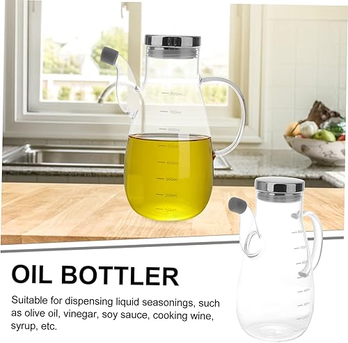 Miniatura 5 de Ciieeo Botellas de vinagre de aceite de oliva para cocina, dispensador de aceite de oliva transparente, dispensador de aceite de ensalada,