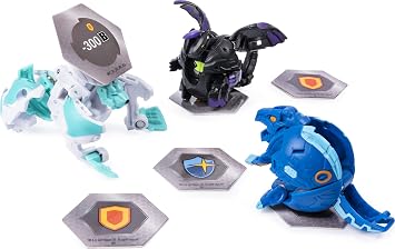 Bakugan Starter Pack 3-Pack, Haos Hydorous, Collectible Action Figures, for ages 6 and up