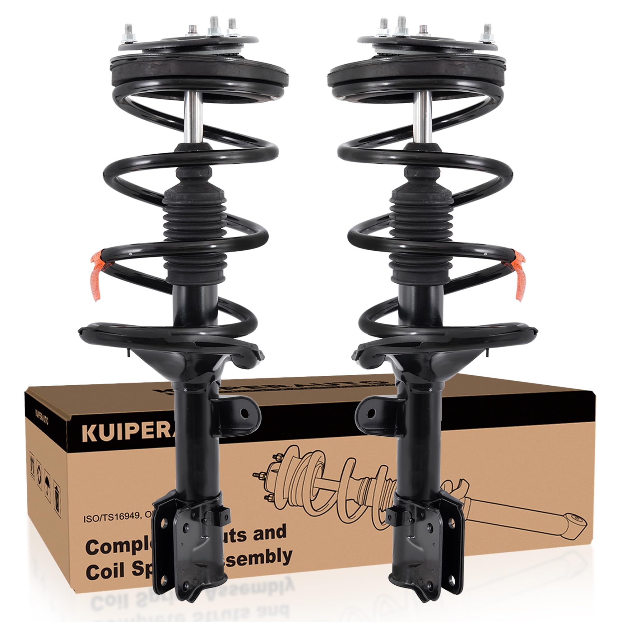Front Complete Struts Coil Spring Assembly 172918 172917 Compatible with 2007-2010 Hyundai Entourage 2006-2012 Kia Sedona Replacement Shock Absorbers
