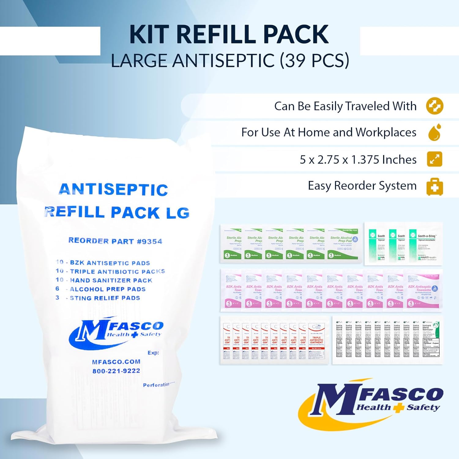 First Aid Kit Refill Antiseptic Products