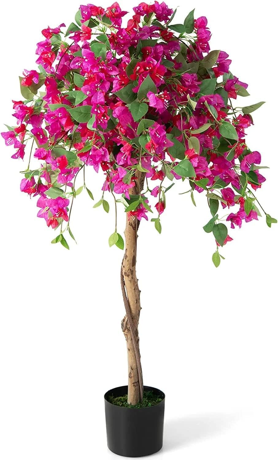 SAFEPLUS 4.5FT Bougainvillea Artificial Tree, Tall Fake