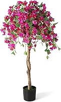 Vista 1 de SAFEPLUS 4.5FT Bougainvillea Artificial Tree, Tall Fake Floor Plant for Indoor Outdoor Décor Red