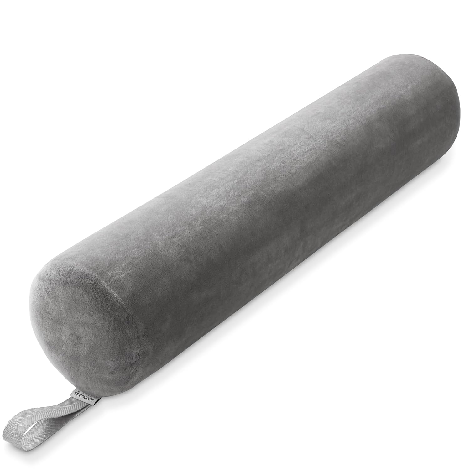 Saloniture Full Round Massage Table Bolster Pillow Pad - 26 x 6 Inch - Black