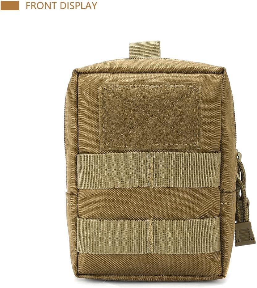 2 Pack Tactical Molle Pouch - Premium Durable Utility Bag for Military, Hiking, Camping, Hunting, EDC & Duty Belts, Backpacks and Vests image 2