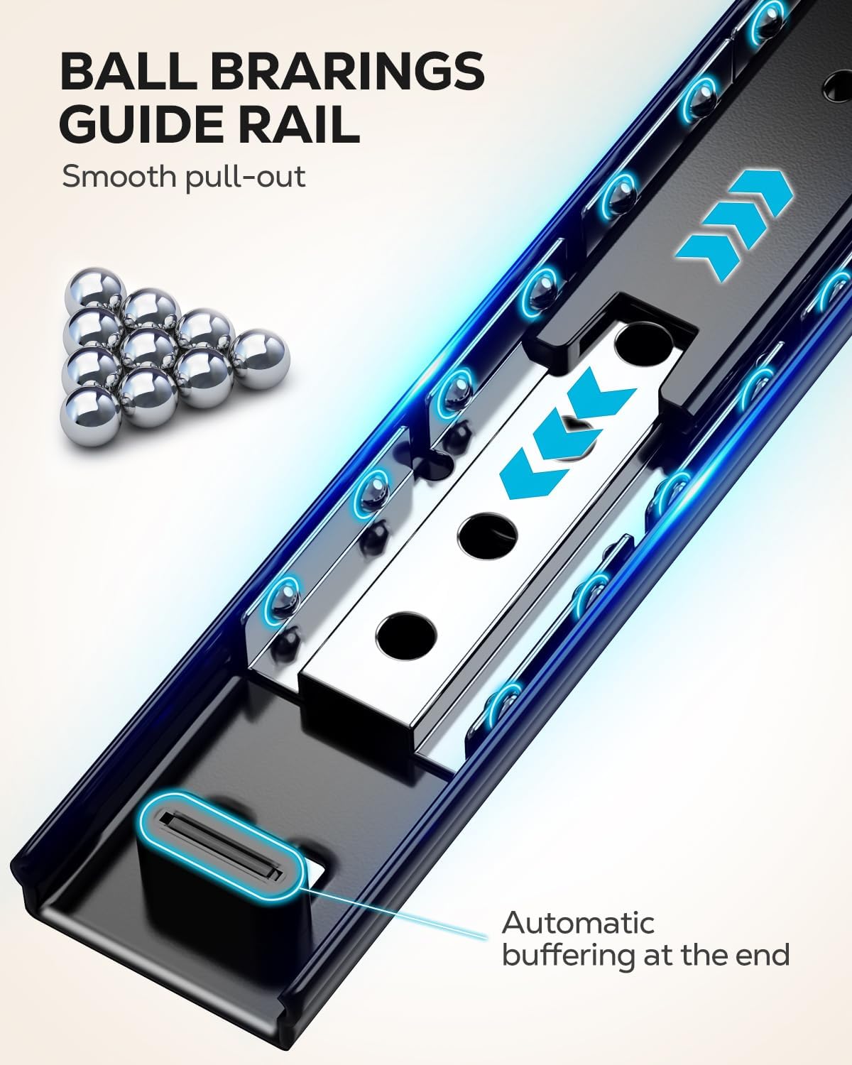 Nieifi Spice Rack Organizer for Cabinet, Vertical Spice Rack Pull Out, Easy to Install, Metal, 4.1''Wx10.35''Dx8.4''H, 2 Pack, 2 Tiers(Black)