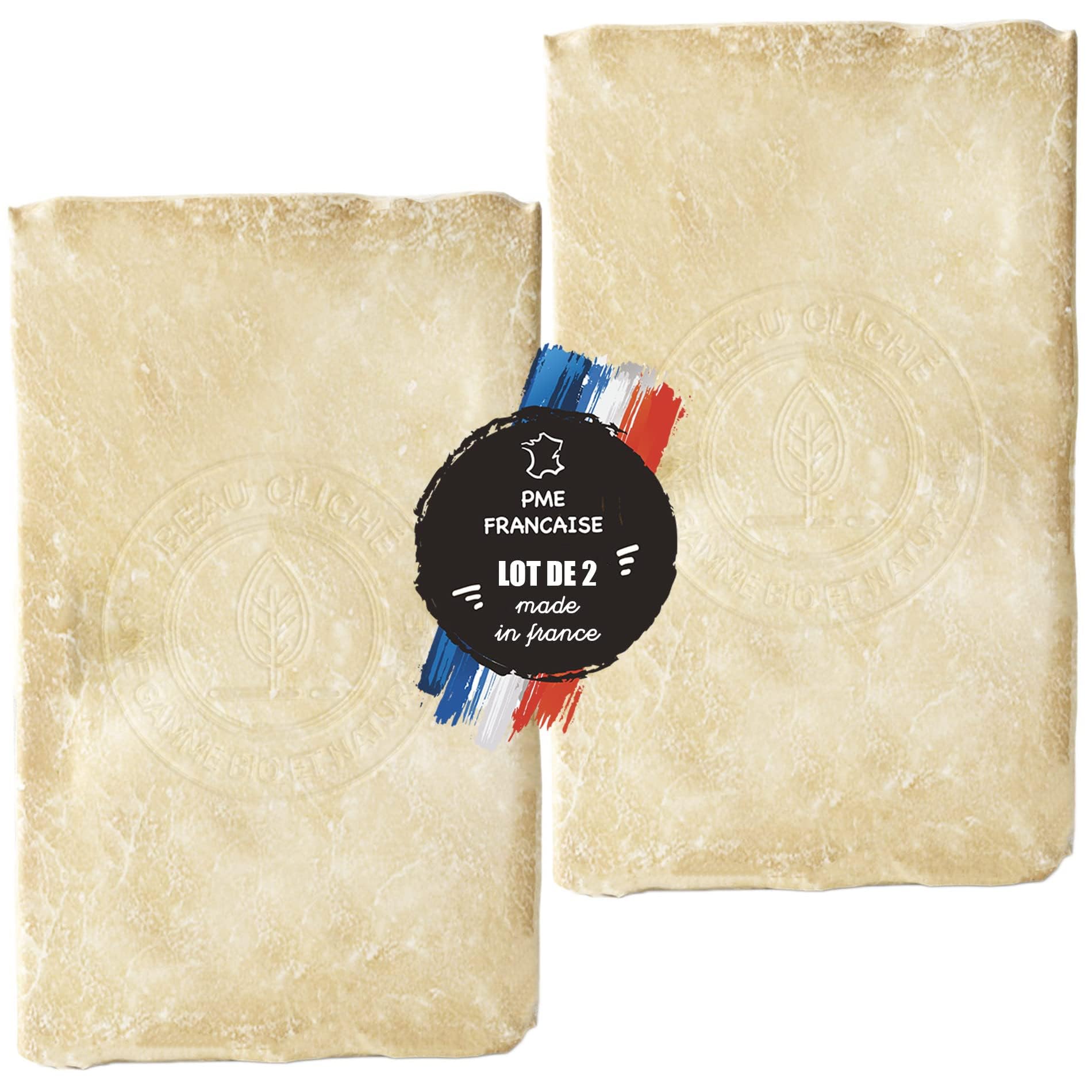 Savon au lait de chèvre frais Bio - Fabrication Française - Peaux ultra sensible type eczémas, psoriasis ou acné - Lot de 2 (2x100g)
