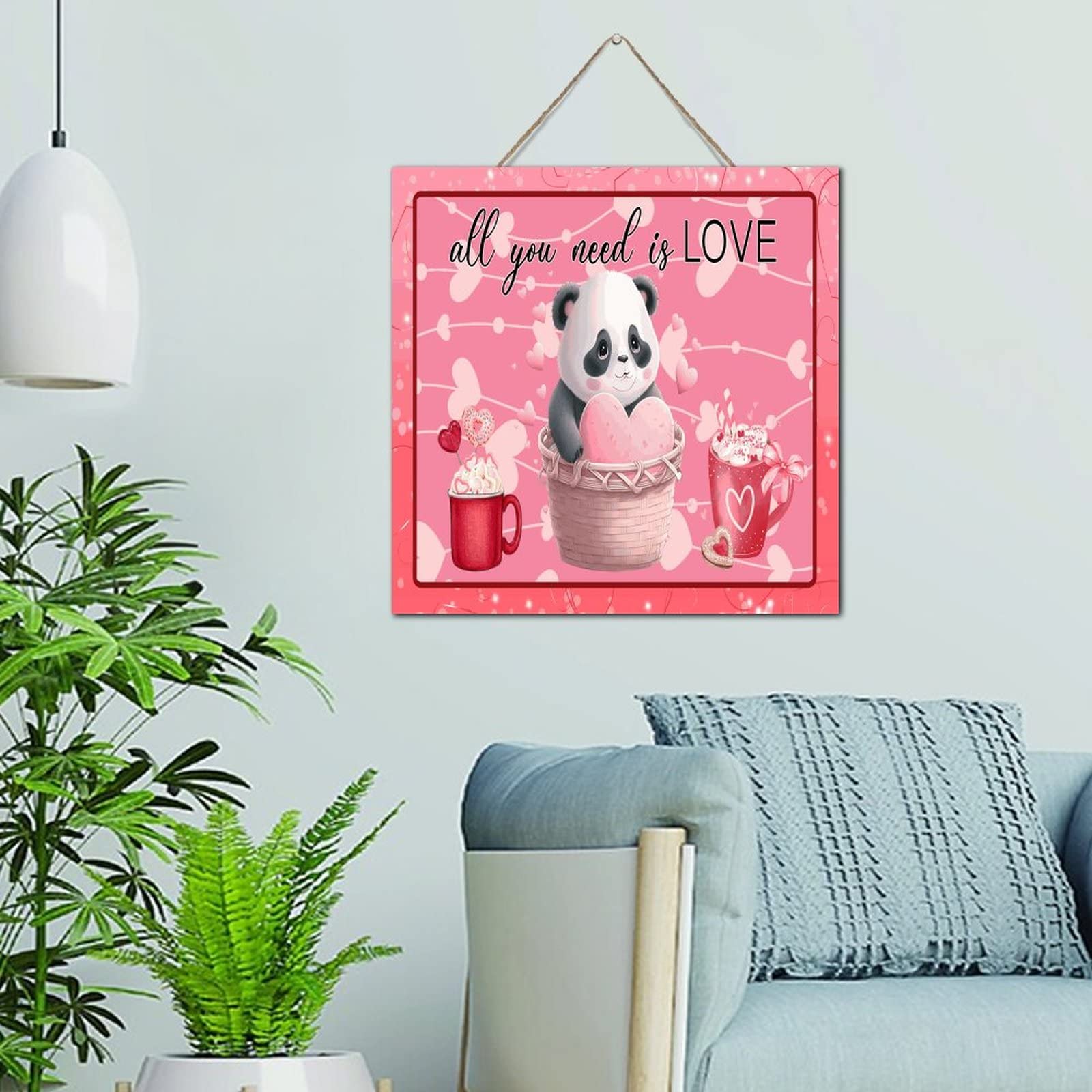 Décoration murale moderne en bois pour mur vide 30cm - 6