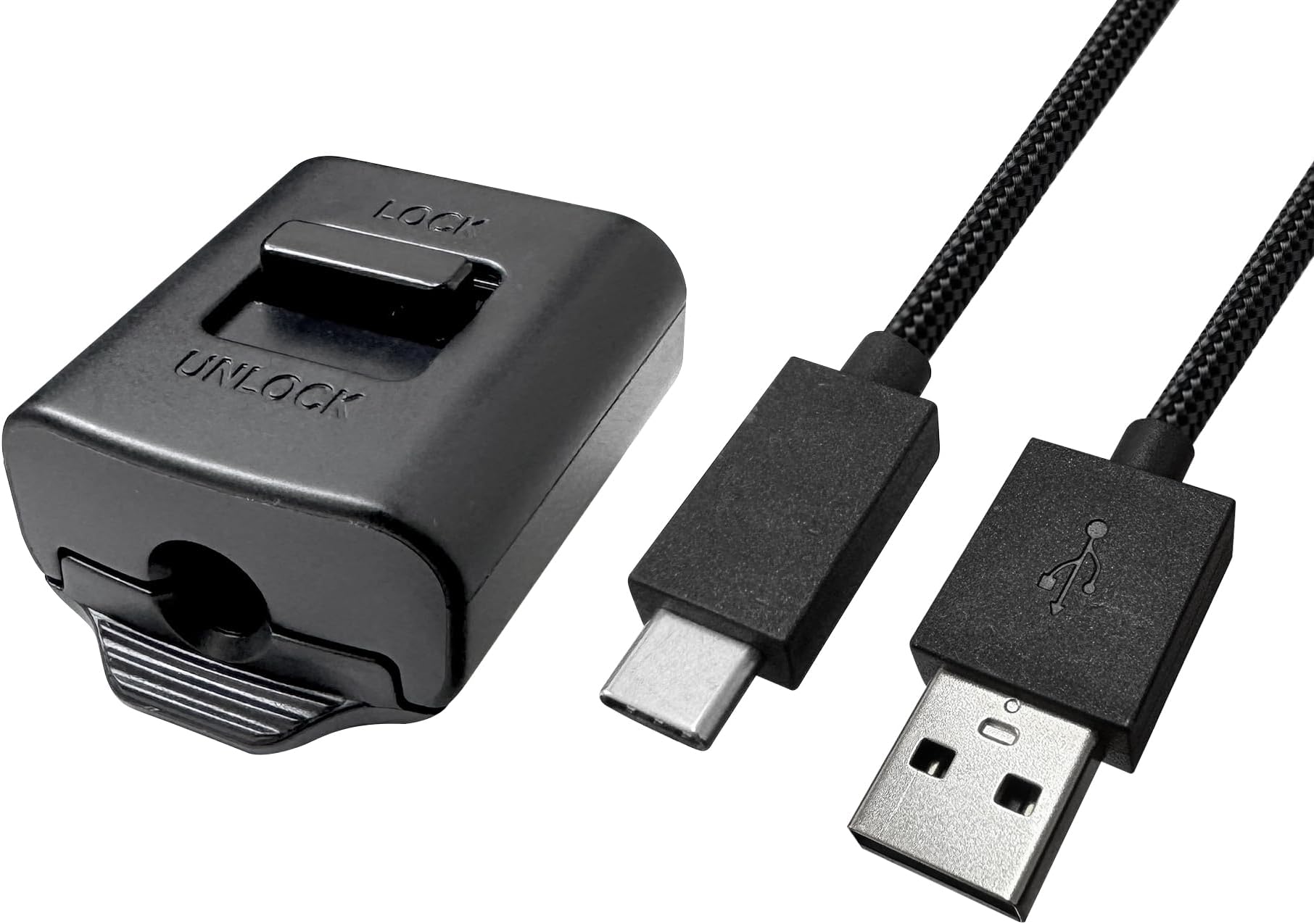 - Replacement USB-C Cable & Locking Connector Kit for PS5 for DualSense Edge Controller, 9.2FT Braided Charging Camera Cord with Anti-Unplug Lock, Complete Wired Gaming Set Cam