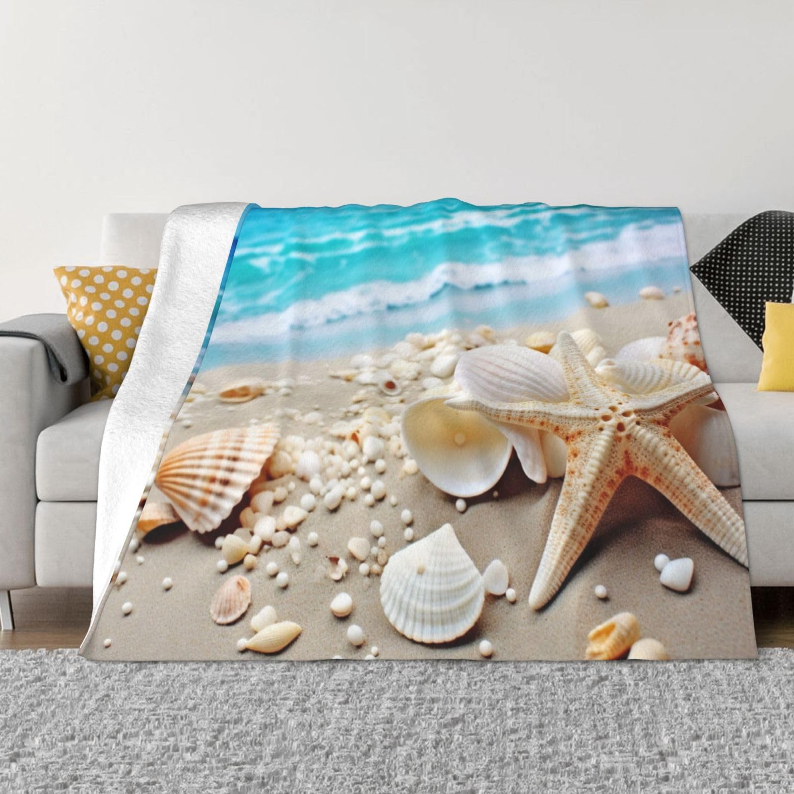 Couverture légère étoile de mer pour des instants de douceur absolue en famille