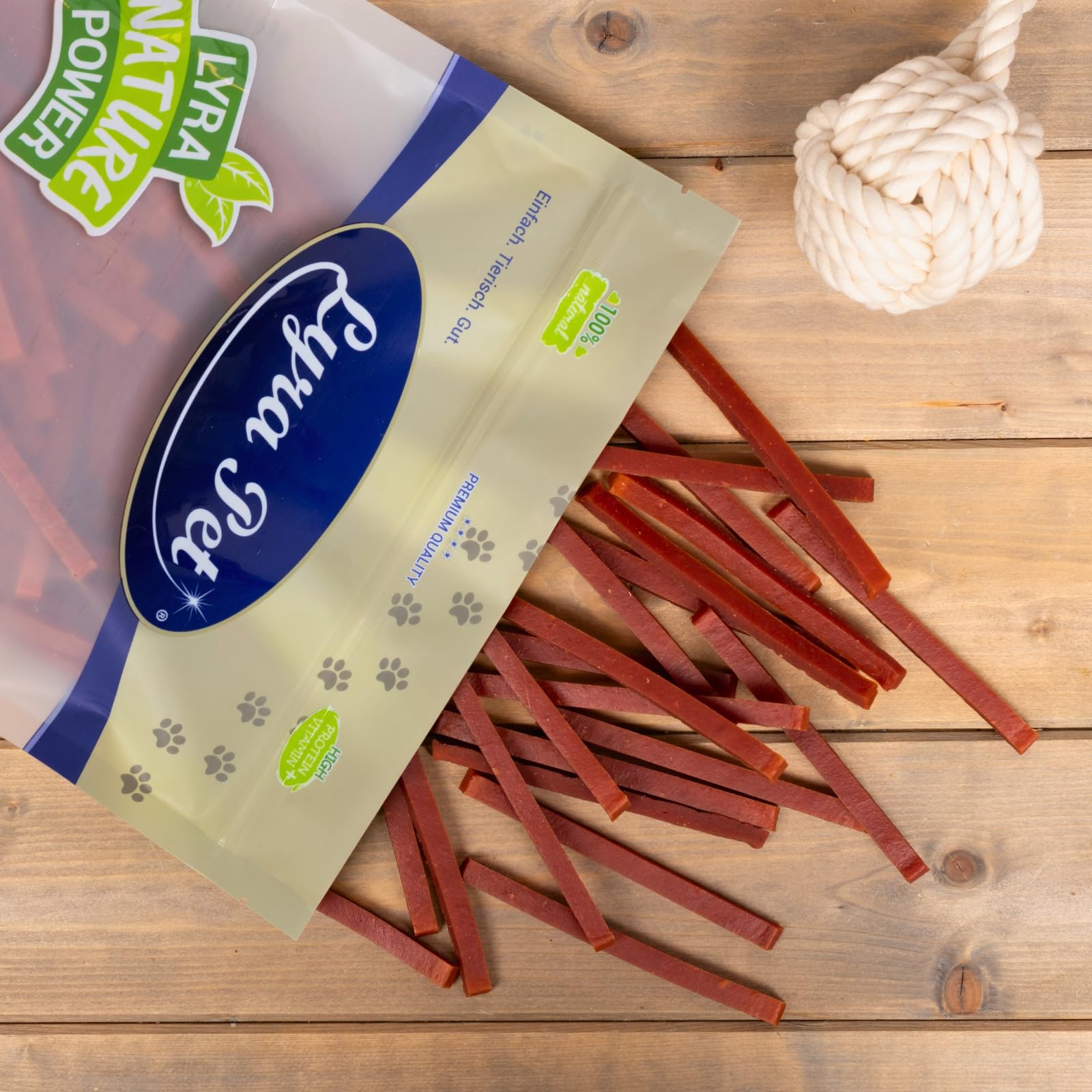 Lyra Pet® 5 kg Entenbruststreifen - Kausnack für Hunde | Leckerli für Hunde - Proteinreicher Kauartikel mit Ente - Idealer Belohnungs- und Trainingssnack - Gut verträglich