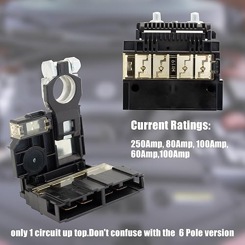 Miniatura 5 de 924-079 924079 Fusible de enlace fusible con terminal de batería positivo y tuercas para Nissan Altima 2007-2013, para Nissan Maxima 2009-2014