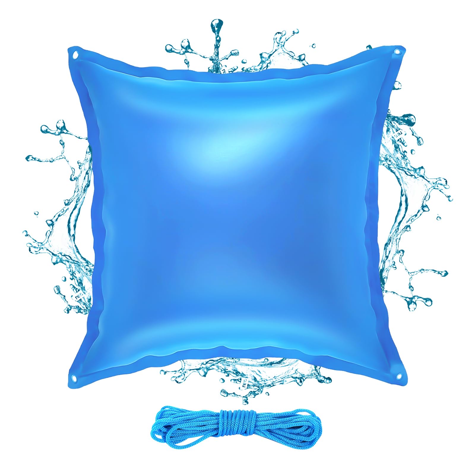 Cojín de piscina de invierno, 120 x 120 cm, cojín de aire para piscina, cojín de aire rectangular, cojín de aire para piscina de invierno, cojín de aire para piscina resistente al invierno