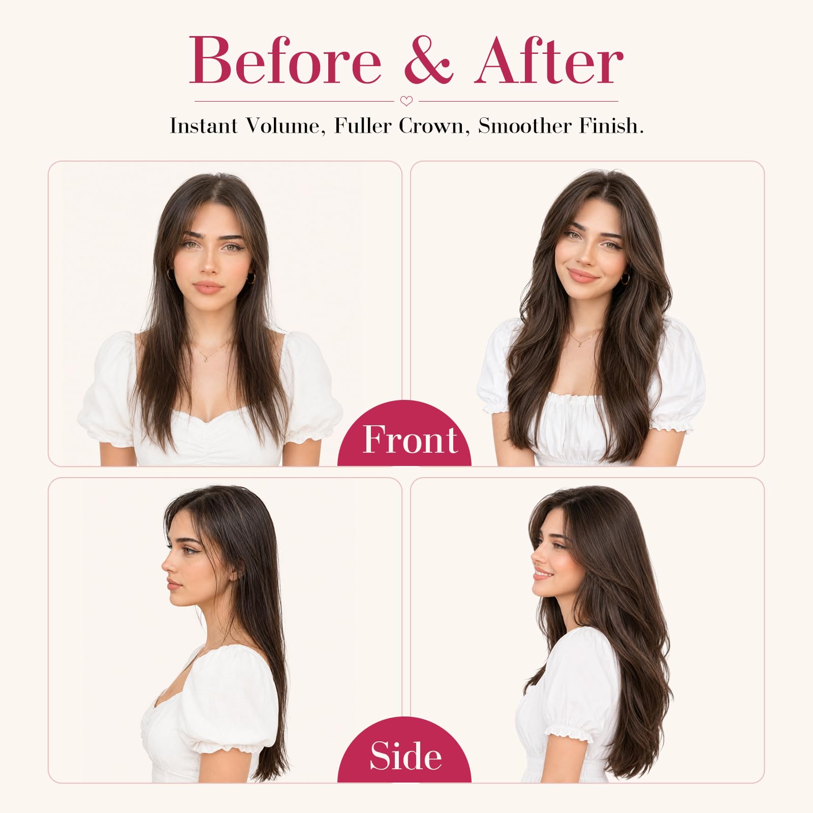 Clip in Extensions Echthaar 5 Stück 45cm #60 Perlblond | Hochdichtes Echthaar Haarverlängerung,Vielfältig kombinierbar für unzählige Styling‑Varianten,100% Remy Human Hair