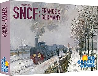 Rio Grande Games: SNCF: France & Germany - Train Strategy Board Game, European Railway Game, Economy & Investment, Ages 14+, 3-6 Players, 30 Min
