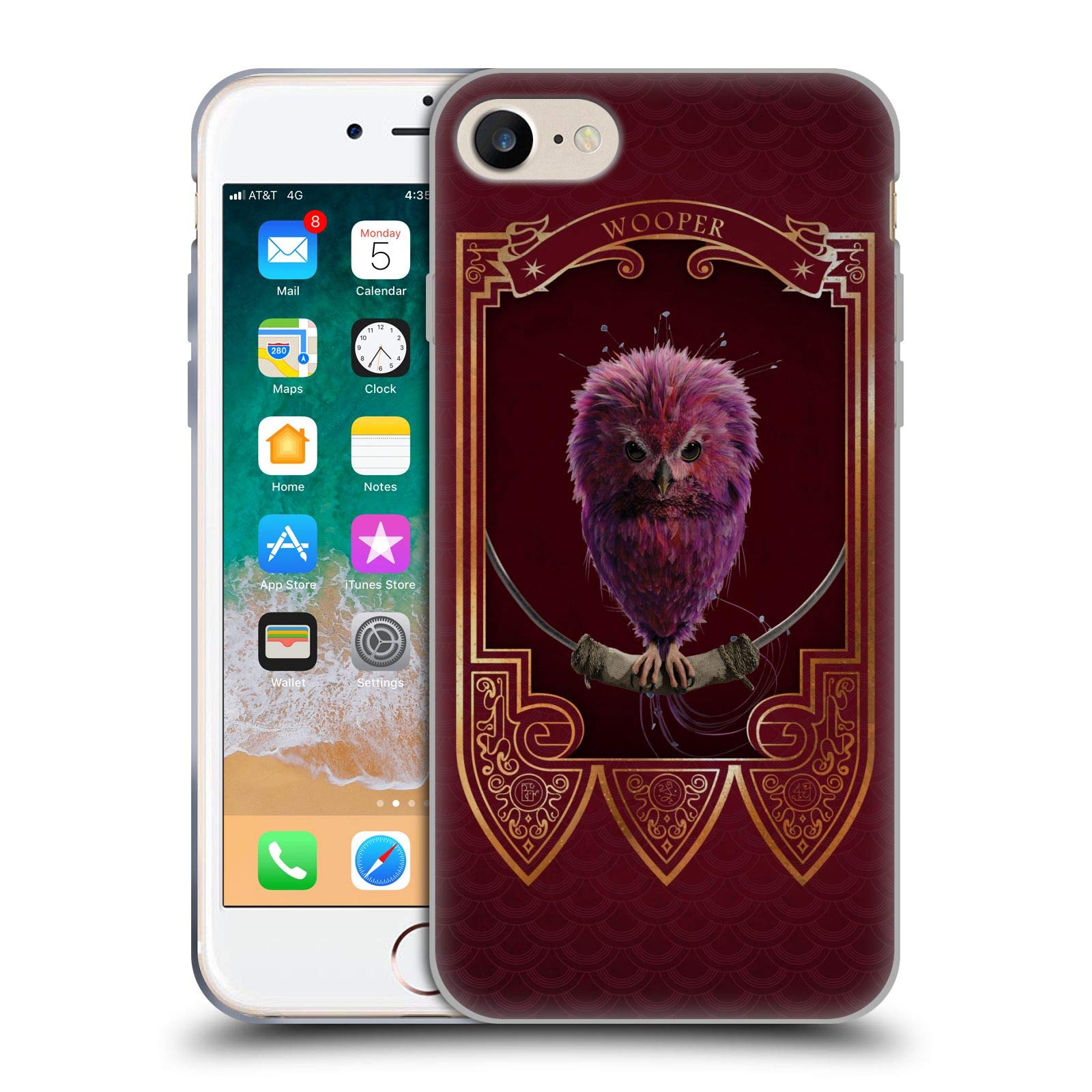 Head Case Designs Officially Licensed Fantastic Beasts And Where To Find Them Wooper Beasts Soft Gel Case Compatible With Apple iPhone 7/8 / SE 2020 & 2022