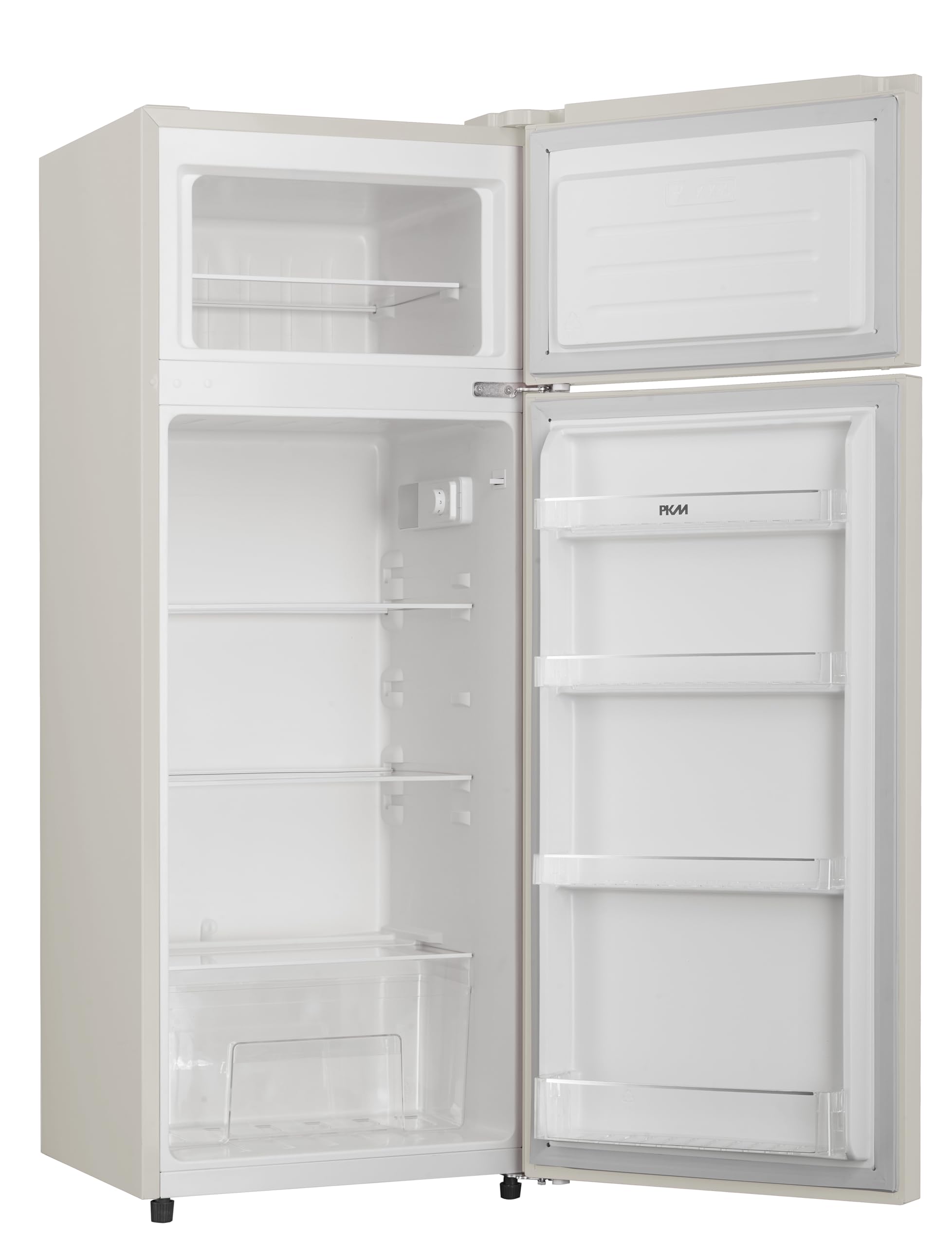PKM GK210-2 CR Retro Kühl-Gefrierkombination | Creme | 208 L | 145 cm | 48 Liter 4 Sterne Gefrierfach | 41 dB | Freistehend