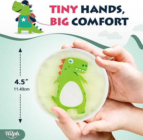 Miniatura 9 de Hilph Paquetes de hielo para niños Boo Boos, bolsas de hielo reutilizables Boo Boos Buddy compresas frías y calientes para lesiones infantiles,