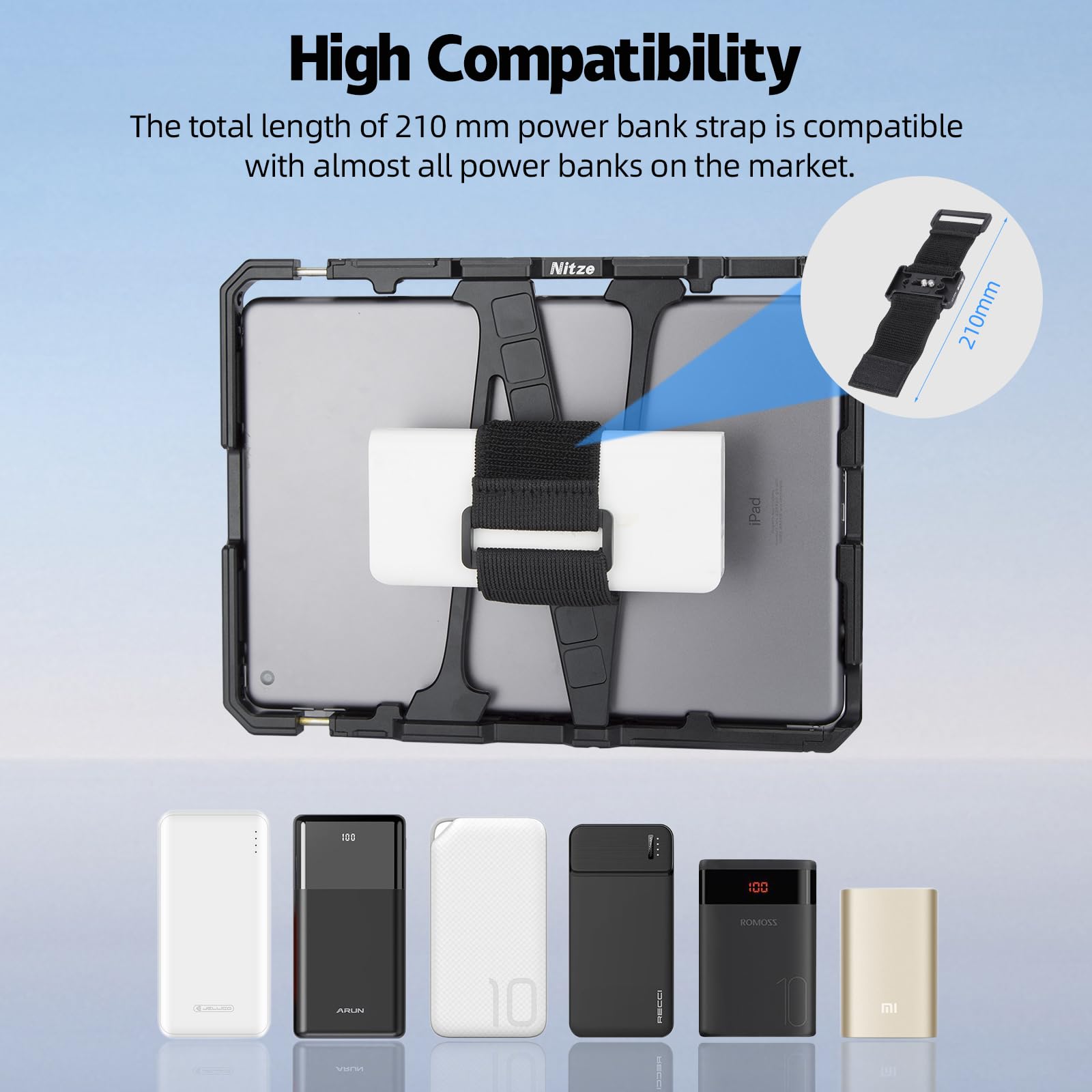 Amazon.com: Nitze Power Bank Strap, Power Bank Mount with 1/4