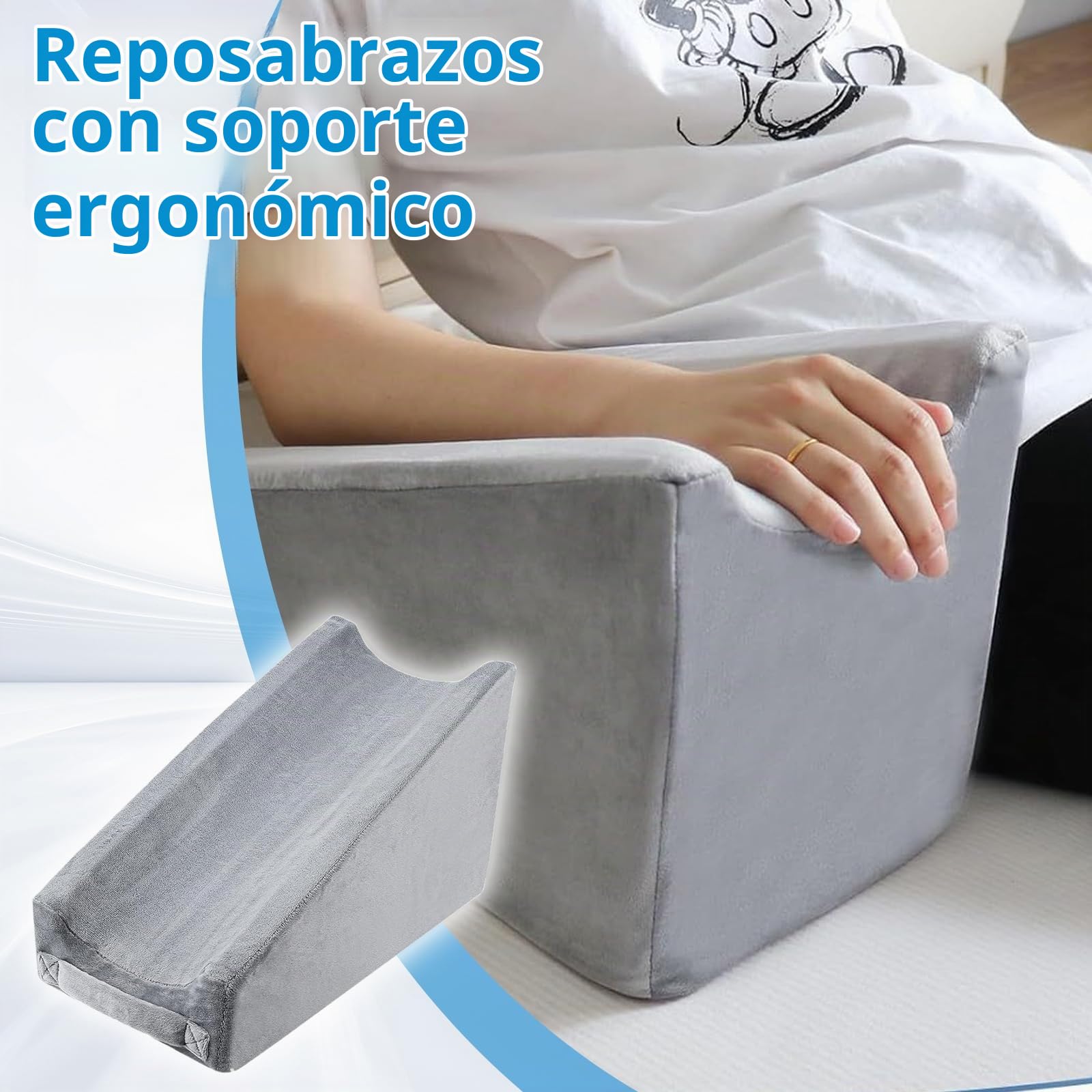 Cojín De Cuña Cojín Para Reposabrazos Cojín Inflable Para Elevación De Brazos De Inyección Para Levantar Brazos Cojín Para Brazos Cojín De Apoyo Para Brazos Para Aliviar El Dolor Reposabrazos Diario