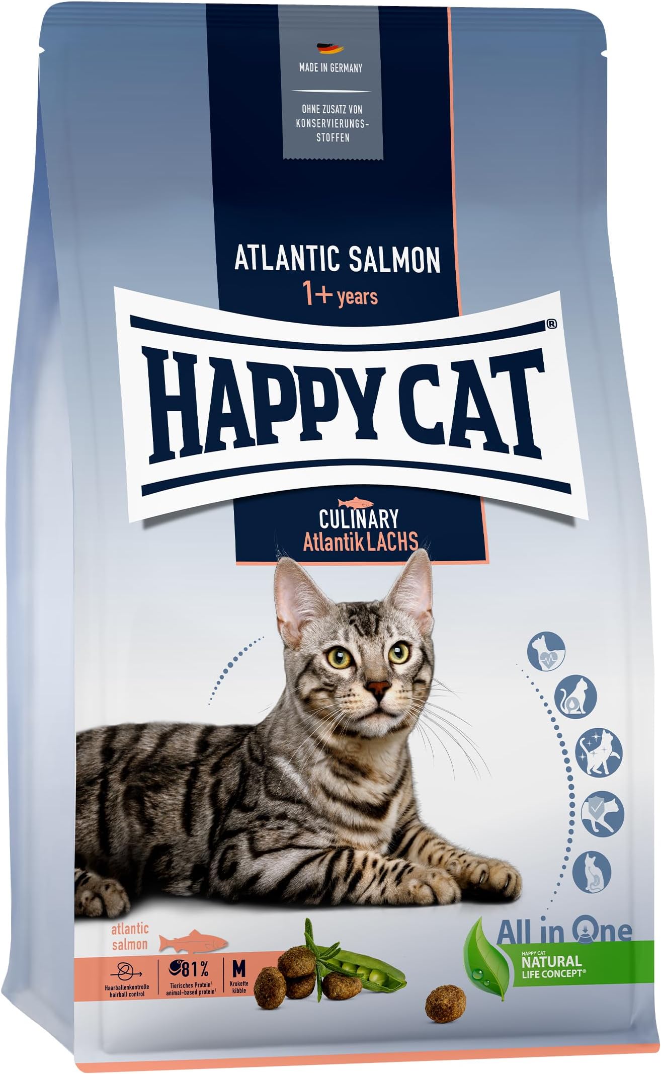 Happy Cat Culinary Atlantic Lachs (Salmon) 10Kg, Multicolor