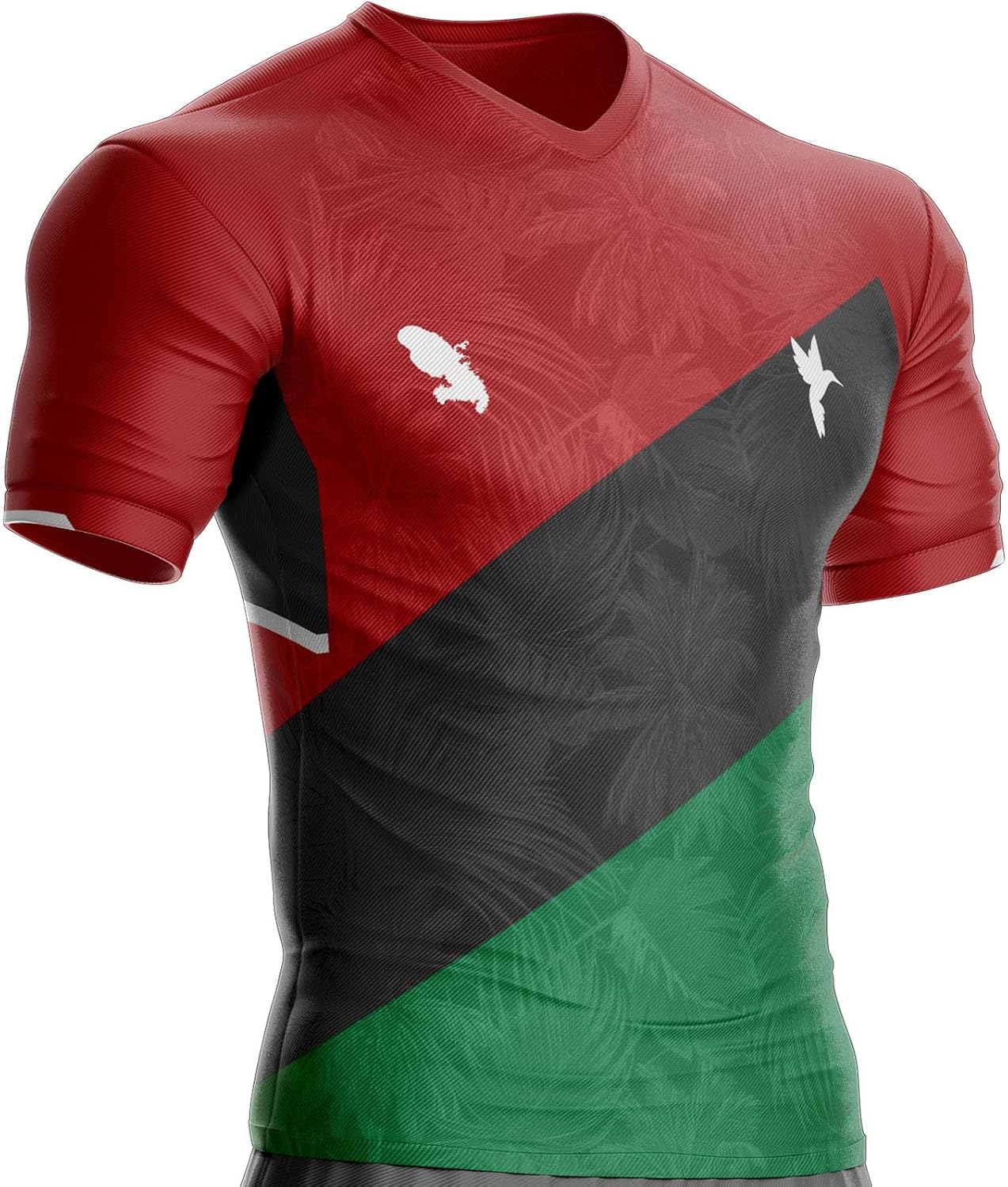 Martinique Football Jersey 972 Microfibre Comfortable Gift with Flag T-Shirt