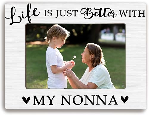 shiviody Nonna Picture Frame 4x6, Grandma Gifts Photo Frame, Birthday Gifts for 