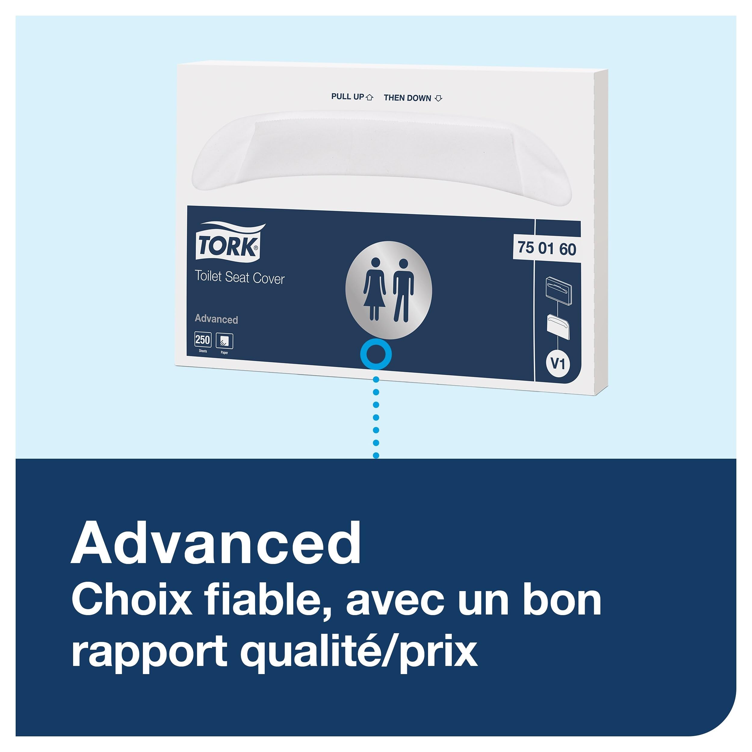 Tork 344080 Distributeur pour protections de siège toilette V1 - Blanc