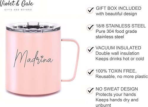 Miniatura 5 de VIOLET & GALE Precioso Madrina Propuesta Regalos en Español 12oz Madrina Taza de Café Hermoso Regalo de Madrina en Español Regalo Para Mi Madrina