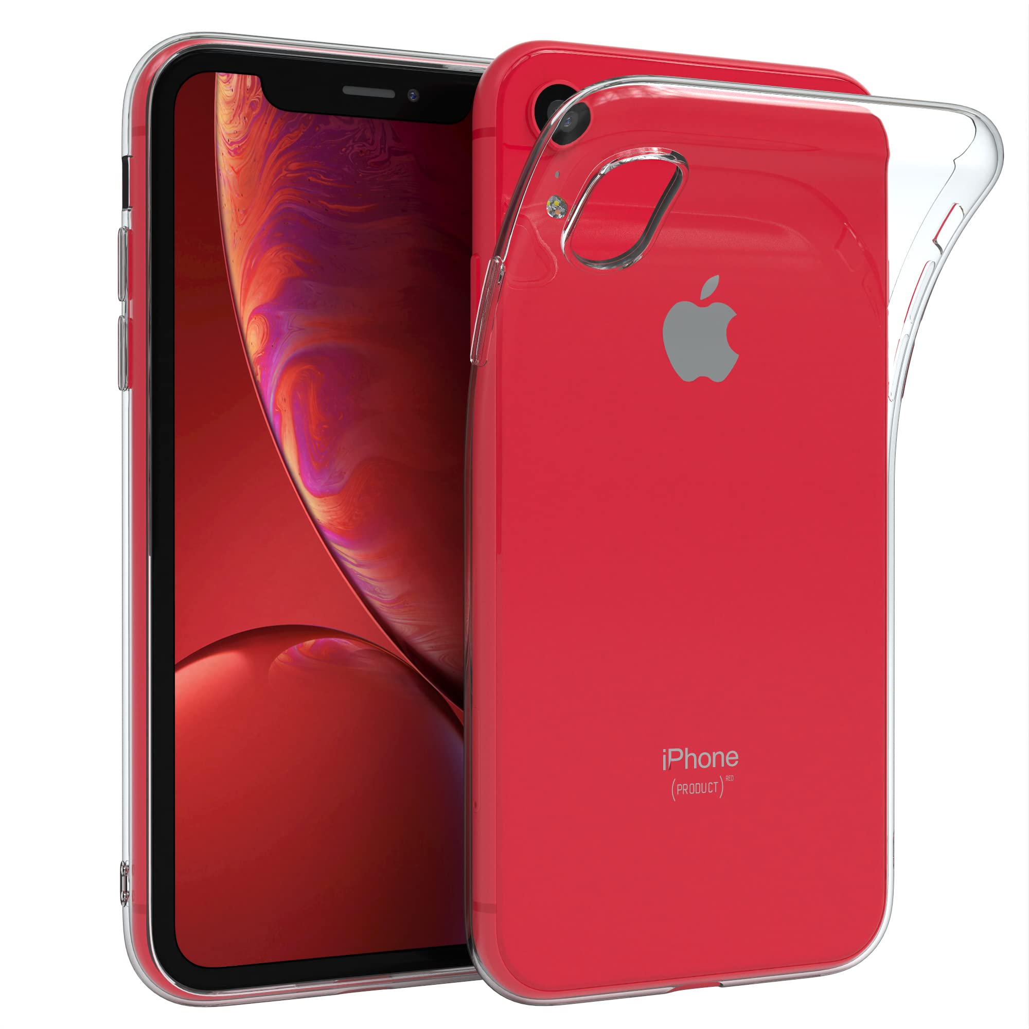 EAZY CASE iPhone XR Silikonhülle Silikon Hülle Transparente Ultra Dünn
