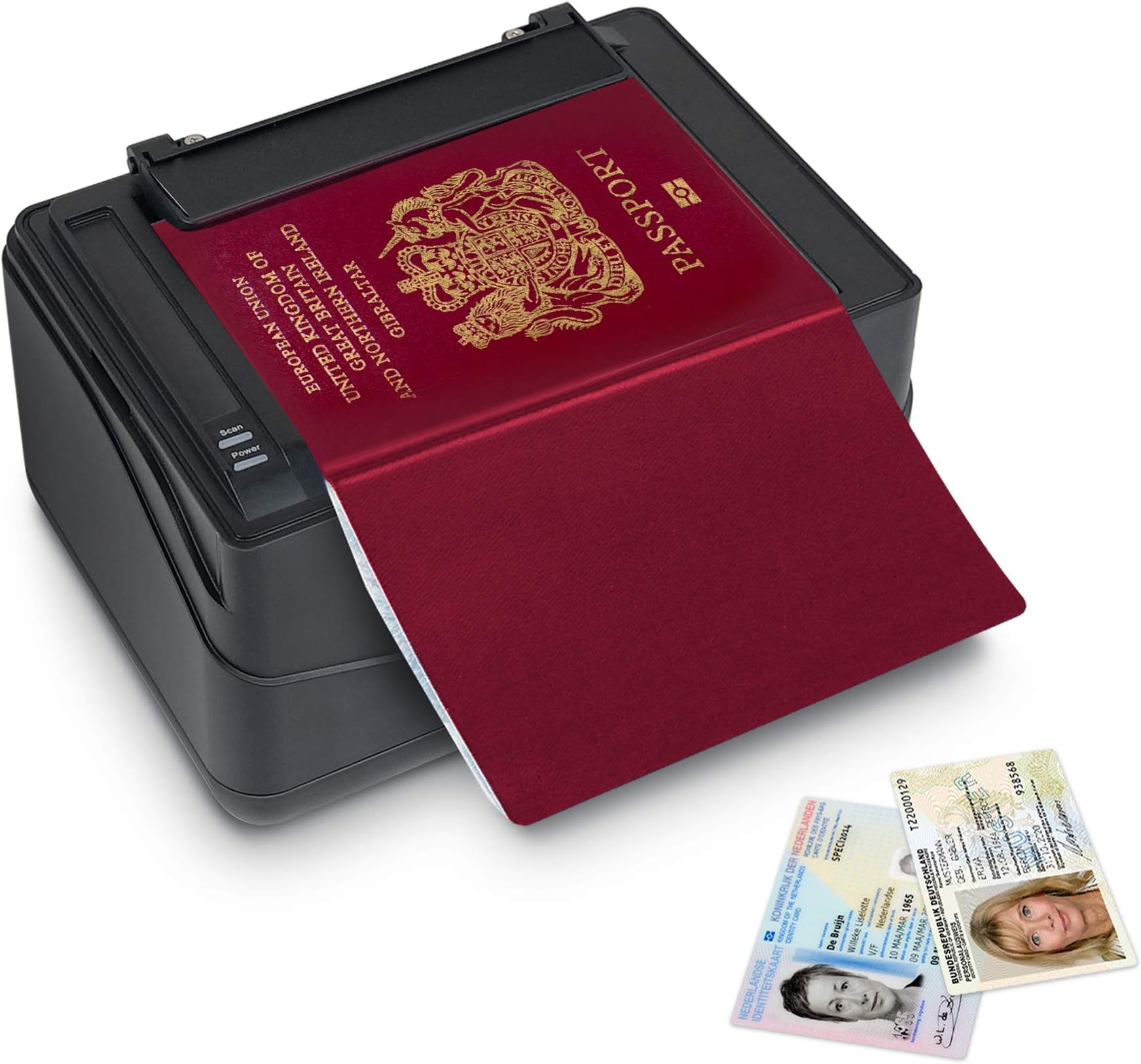 Plustek X Mini Passport Scanner, Compatible with ICAO Doc 9303 Standard with Fast Recognition Speed Scanner Reader