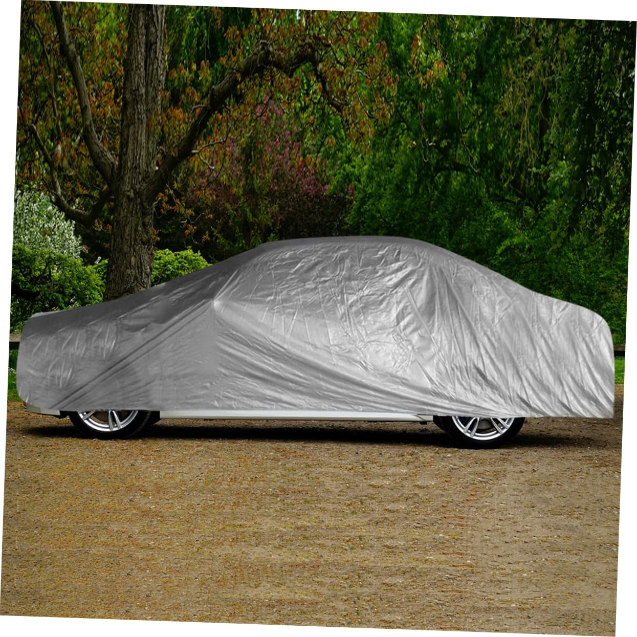 TOPPERFUN XL Car Cover Breathable Uv Protection for Outdoor Indoor Use Prevents Scratches Dust and Environmental Damage — view 5