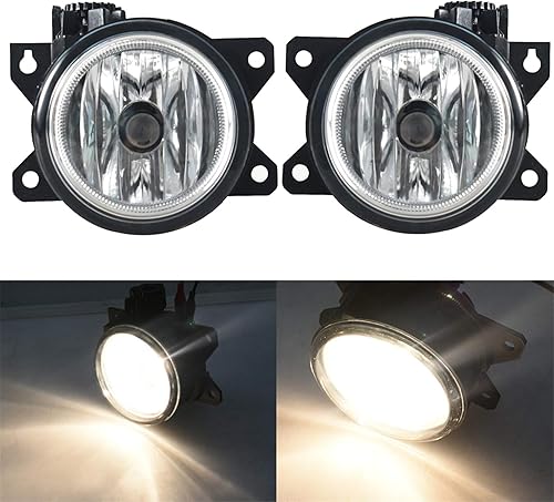 Miniatura 3 de munirater Conjunto de lámpara antiniebla de repuesto para el lado del pasajero y del conductor para Honda Civic CoupeSedan 2019 2020 con bombillas