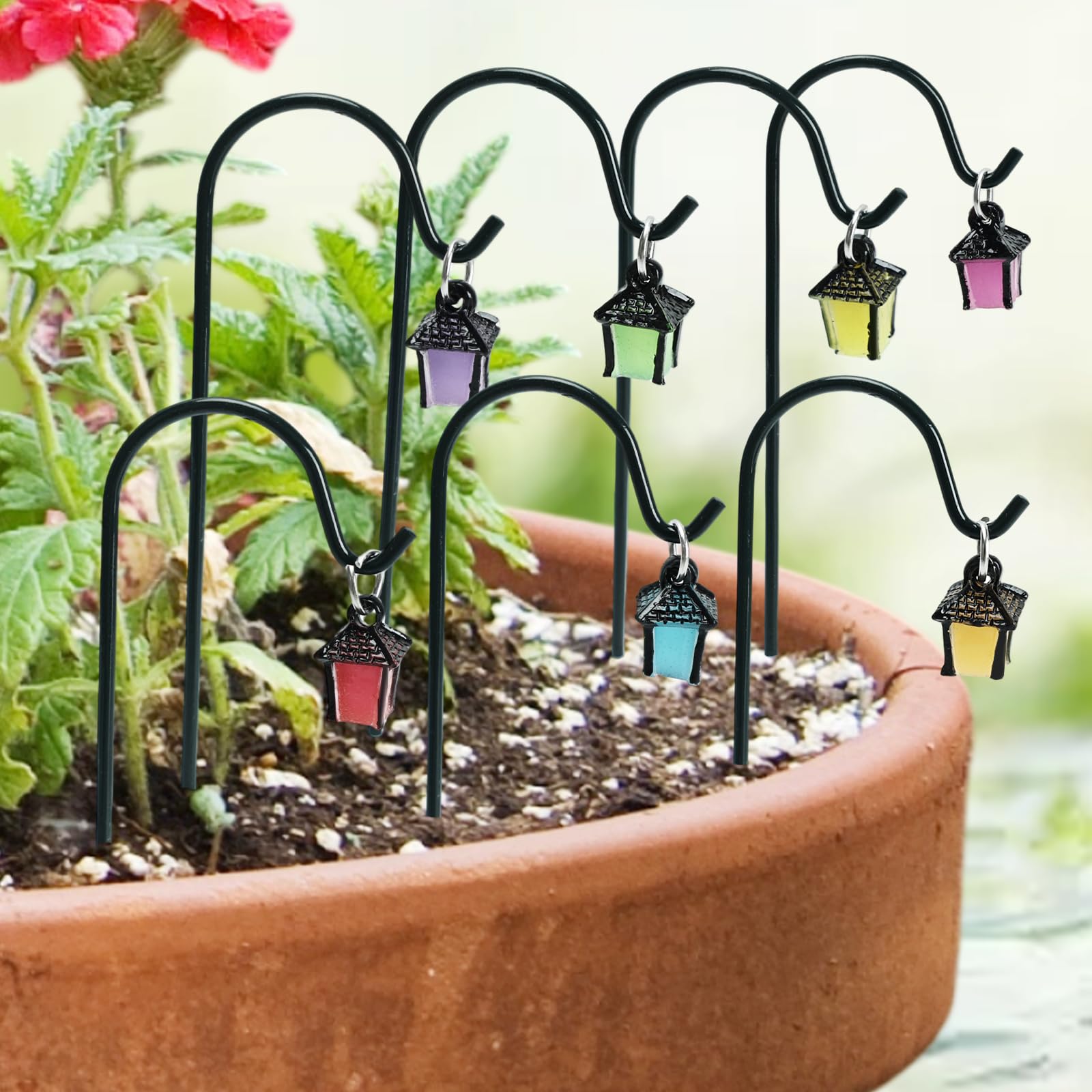 Accessoires de jardin miniatures phosphorescents pour illuminer vos pots de fleurs le soir